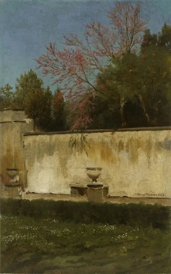 Villa Borghèsen puutarhan nurkkaus - Lawrence Alma-Tadema