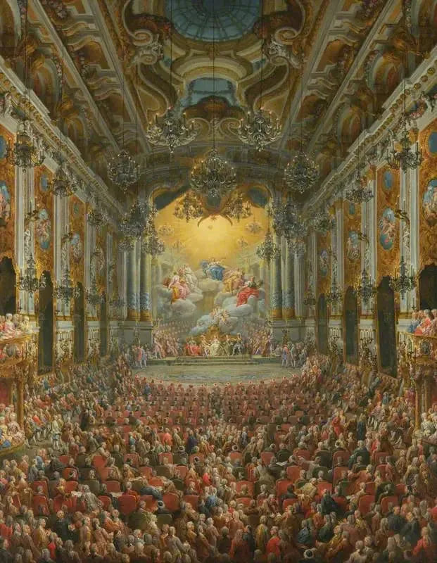 Konsertti, jonka Nivernaisin herttua antoi Dauphinin syntymäpäivänä - Giovanni Paolo Panini