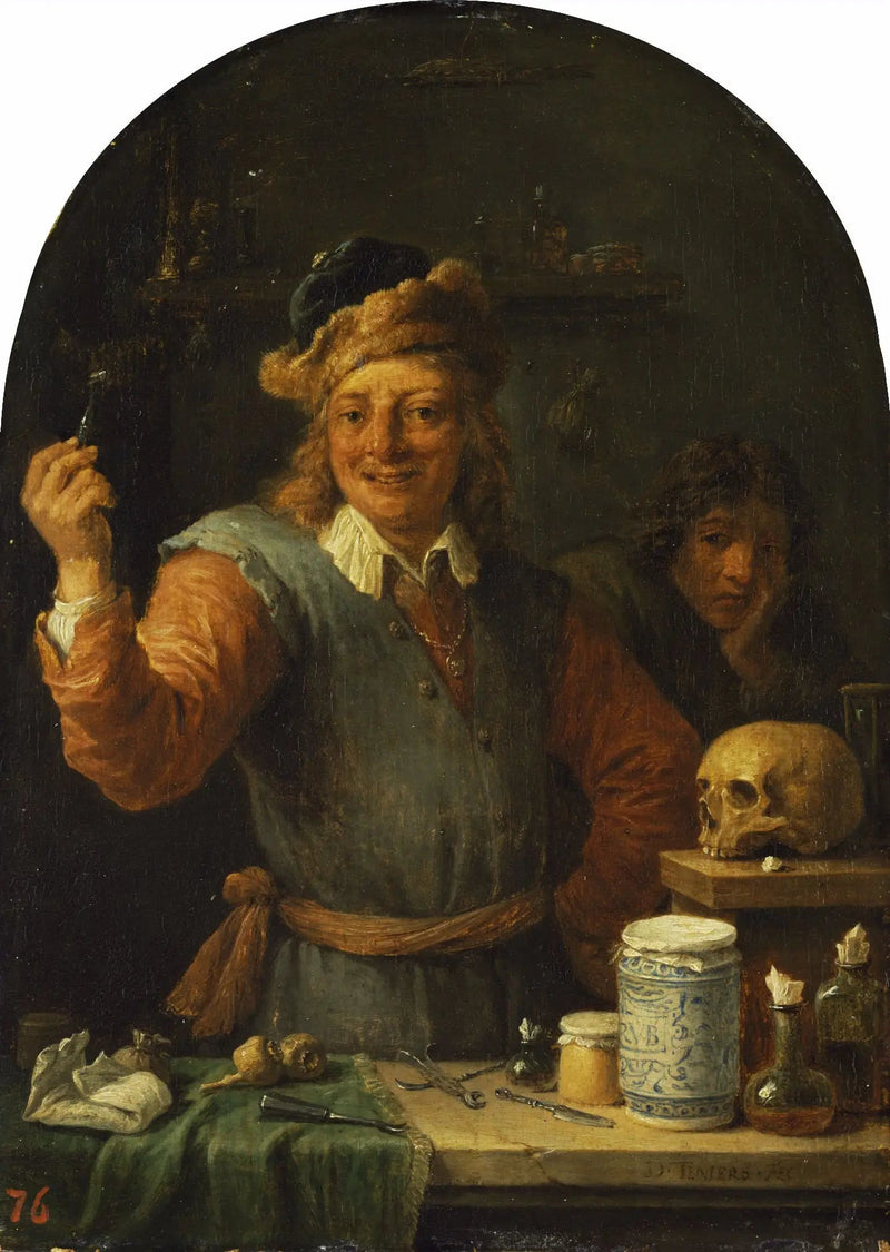 Hammaslääkäri vastaanotollaan - David Teniers nuorempi