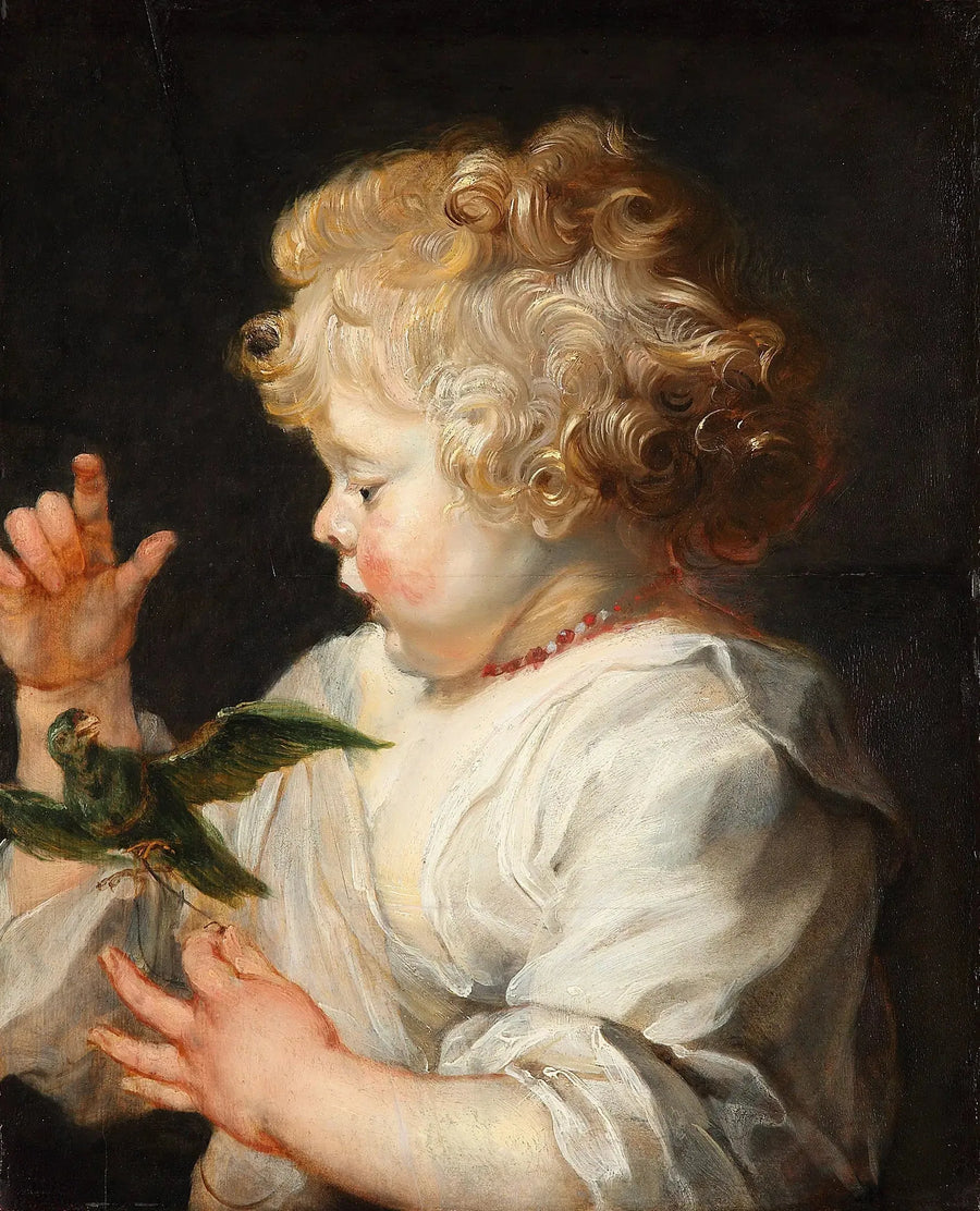 Lapsi ja lintu - Peter Paul Rubens