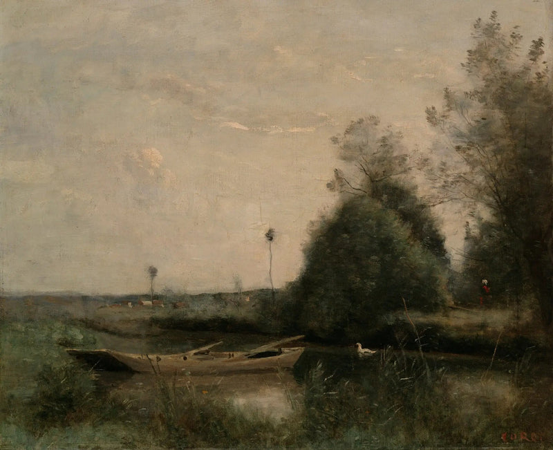 Mortainin lampi - Jean-Baptiste Camille Corot