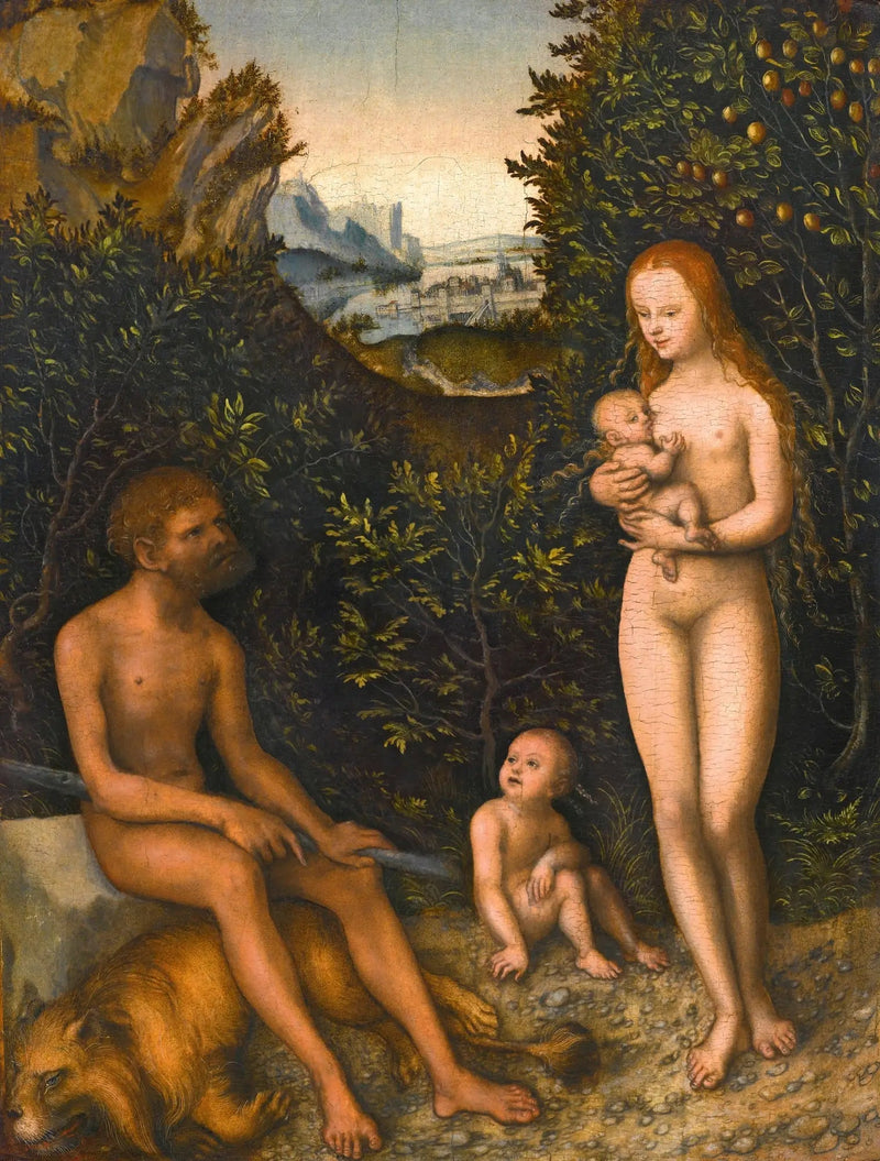 Fauni ja hänen perheensä - Lucas Cranach vanhempi