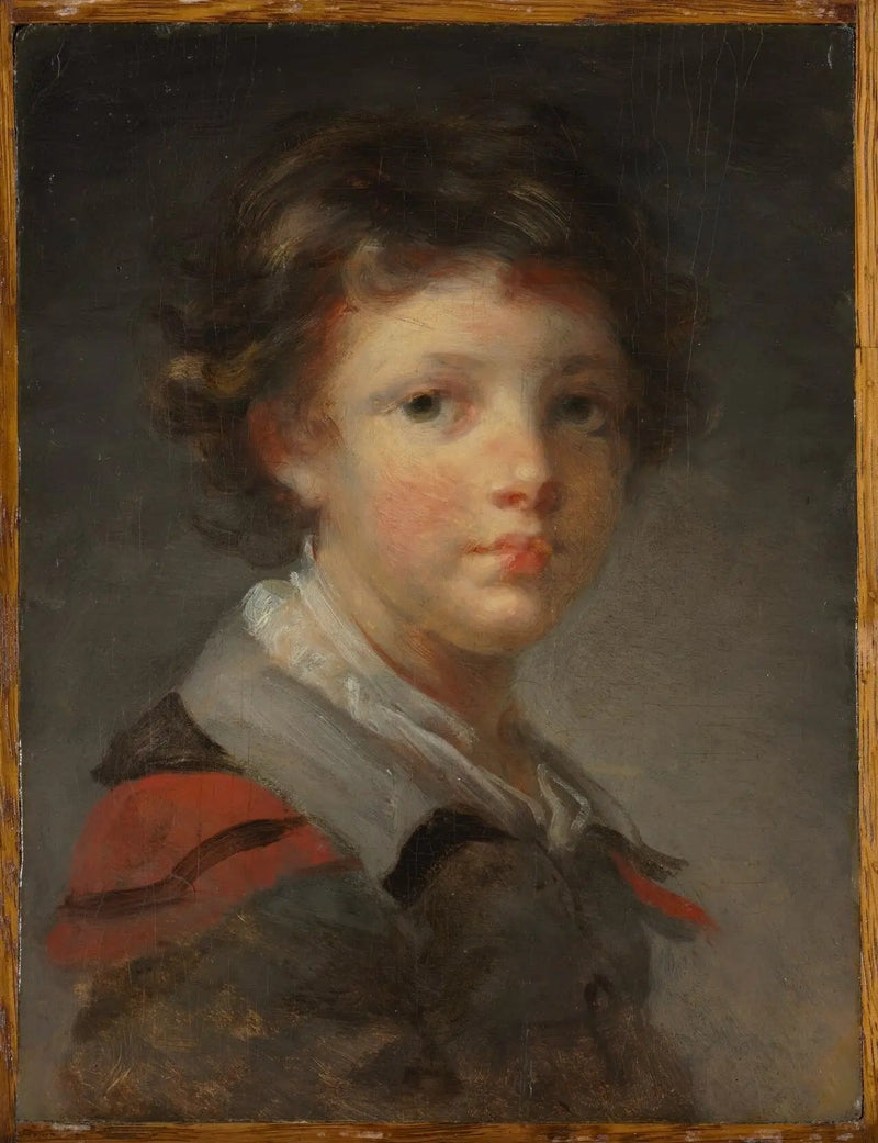 Poika takissaan punaisella vuorauksella - Jean-Honoré Fragonard