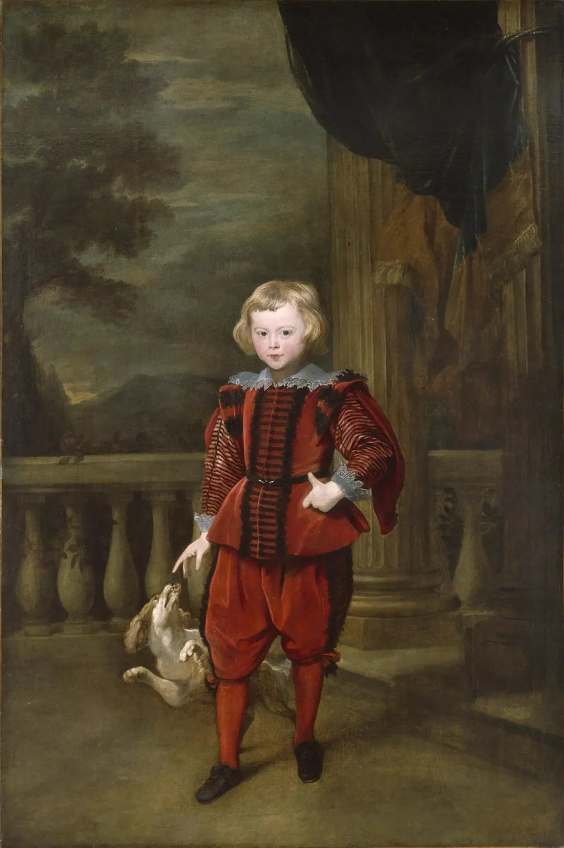 Poika seisomassa terassilla - Antoine van Dyck