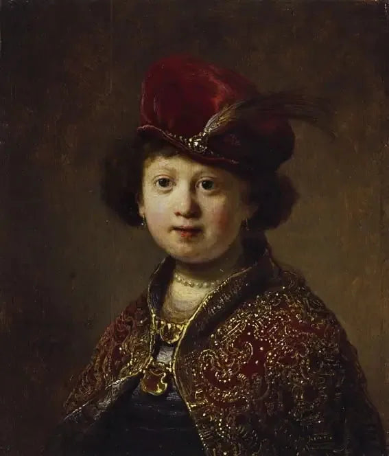 Poika erikoispuvussa - Rembrandt