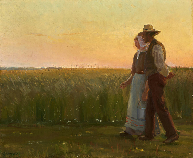 Poika ja tyttö. - Anna Ancher