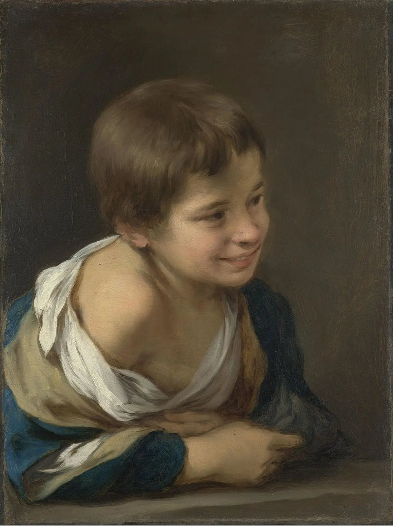 Poika maanviljelijä nojaten ikkunalaudalle - Bartolomé Esteban Murillo