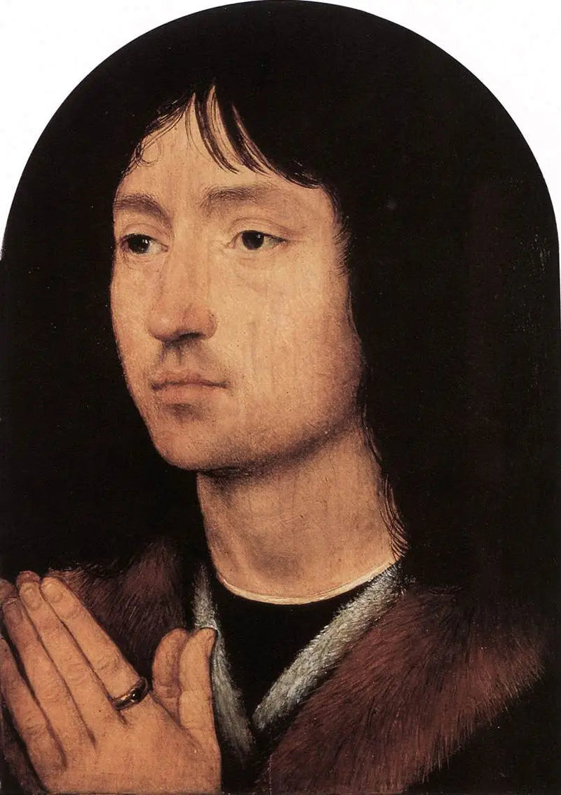 Tuntematon mies rukouksessa - Hans Memling