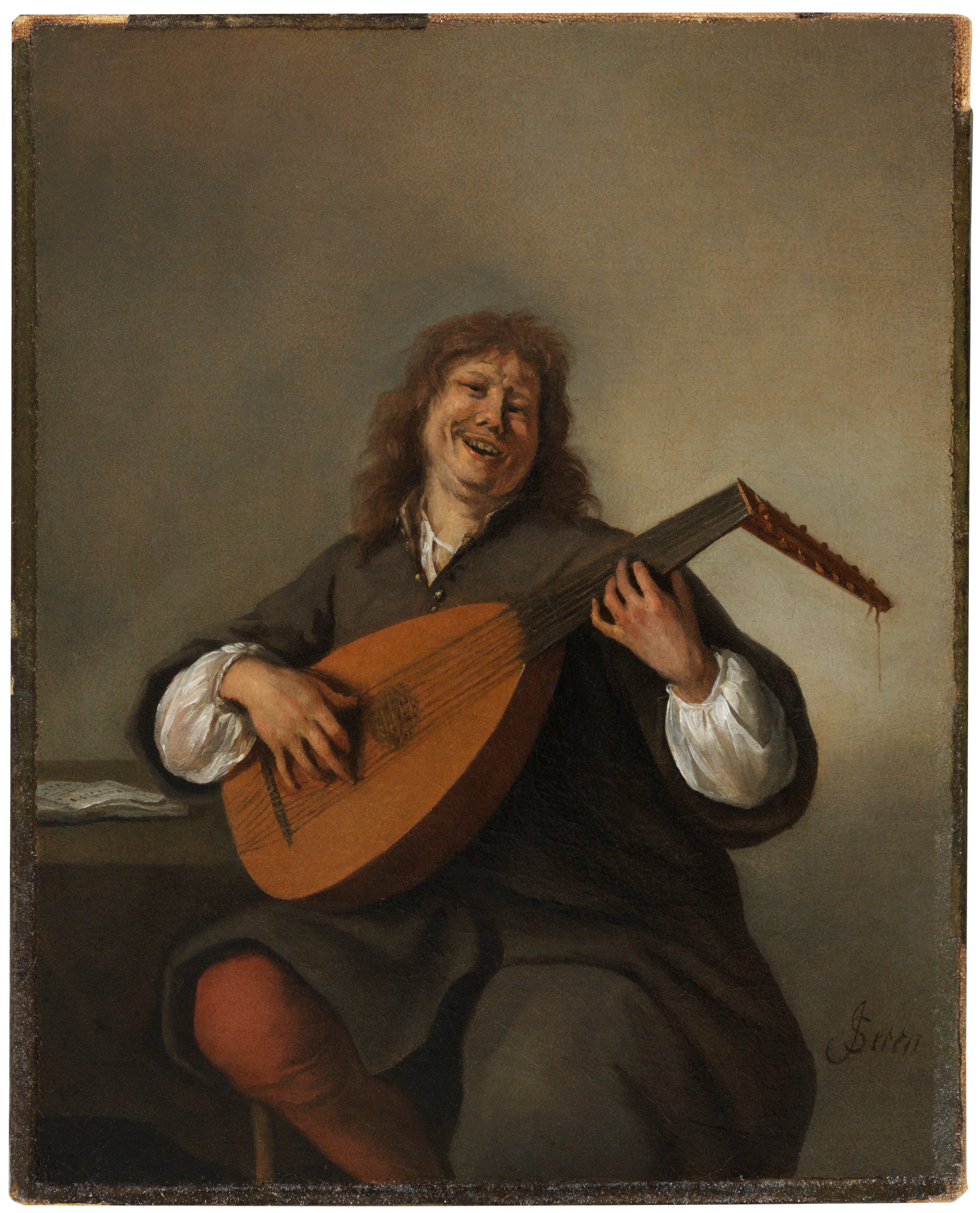 Un homme joue du luth - Jan Steen image 1 tableau peint à l’huile sur toile