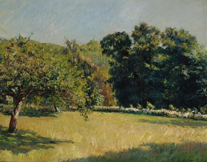 Puutarha Trouvillessa - Gustave Caillebotte