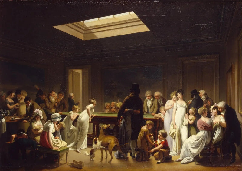 Biljardipeli - Louis-Léopold Boilly