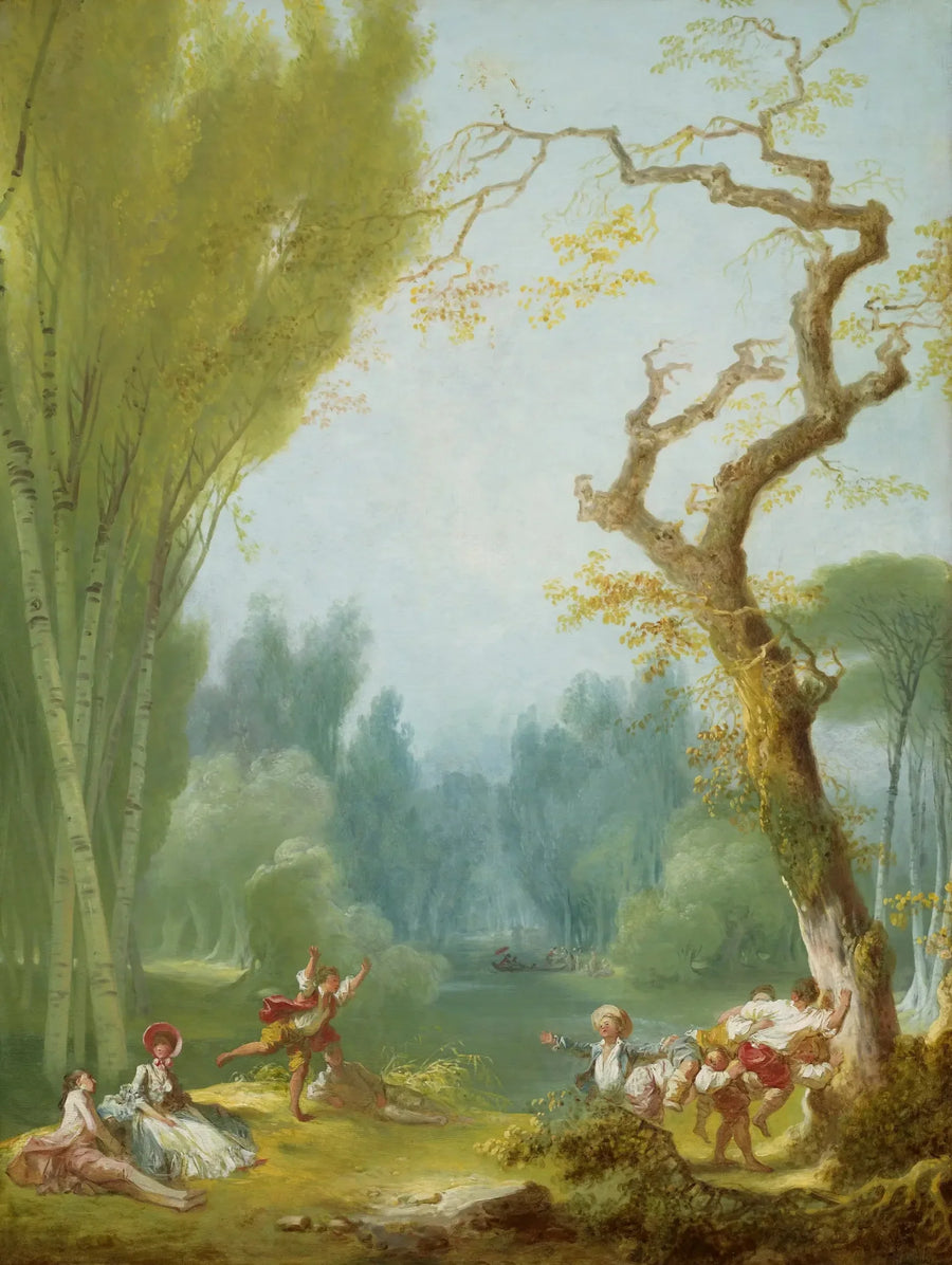 Hevosen ja ratsastajan peli - Jean-Honoré Fragonard