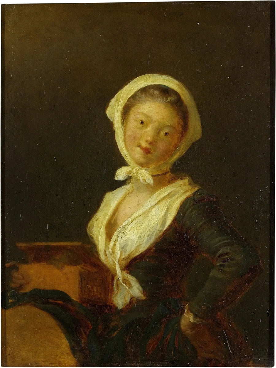 Puhallinorgu-muusikko (savoilainen nainen) - Jean-Honoré Fragonard