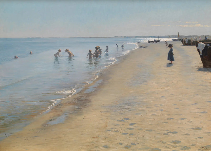 Erään kesäpäivän etelärannalla Skagenissa - Peder Severin Krøyer