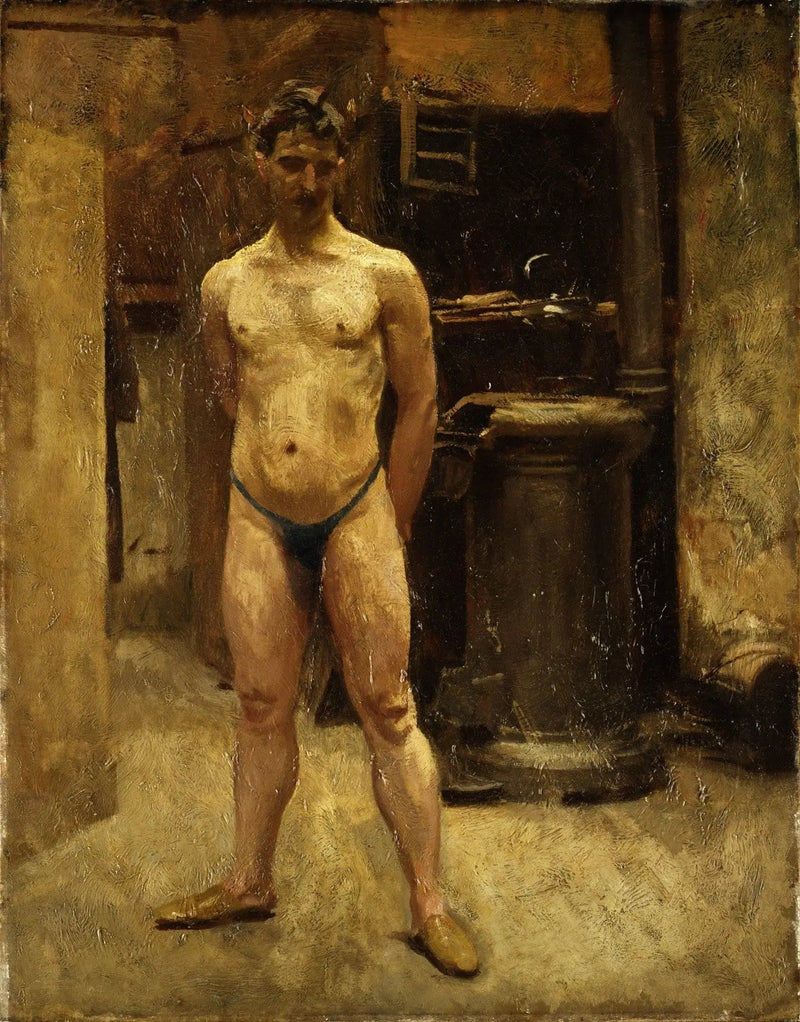 Miesmalli seisoo uunin edessä - John Singer Sargent