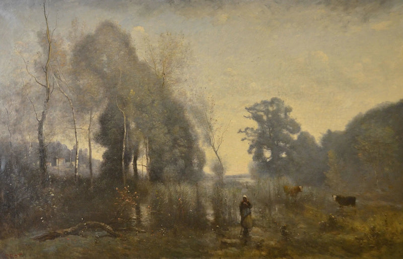 Eräänä aamuna Ville-d’Avrayssä - Jean-Baptiste Camille Corot