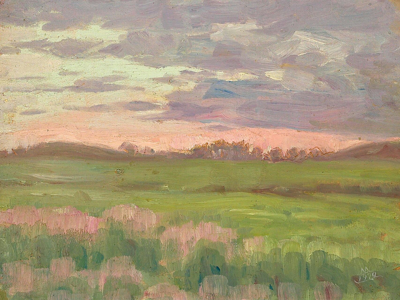 Aamu niityllä. - Anna Ancher