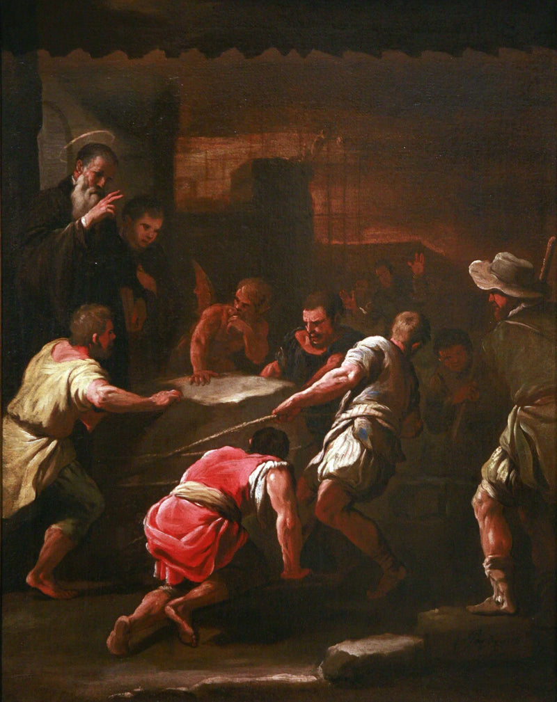 Pyhä Benoît'n ihme - Luca Giordano