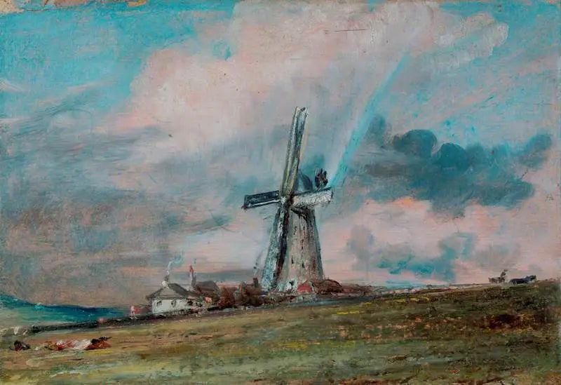 Tuulimylly Downsilla lähellä Brightonia - John Constable