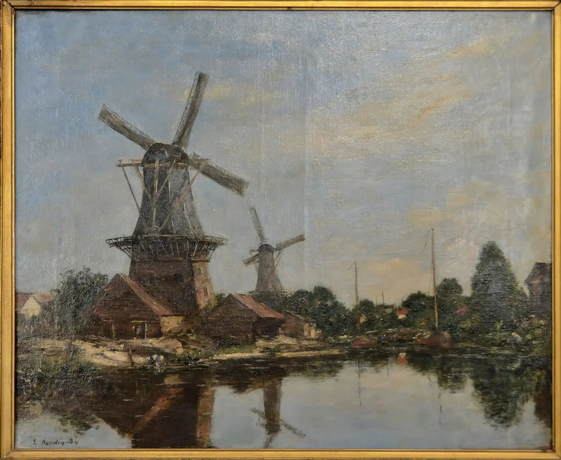 Mylly Hollannissa - Eugène Boudin
