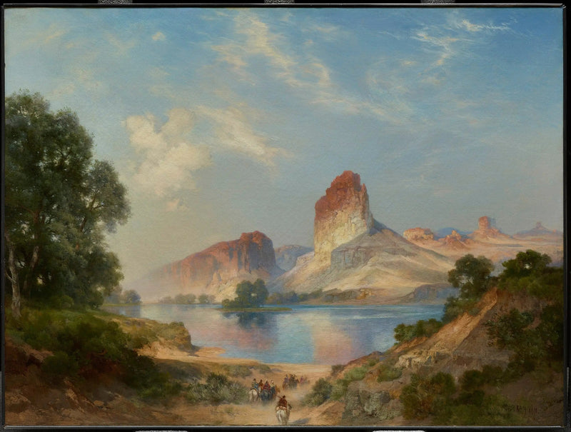 Intian paratiisi (Green River, Wyoming) - Thomas Moran