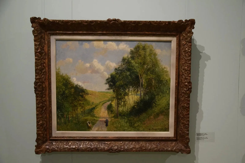 Maisema Barnevillestä, keskipäivä - Camille Pissarro