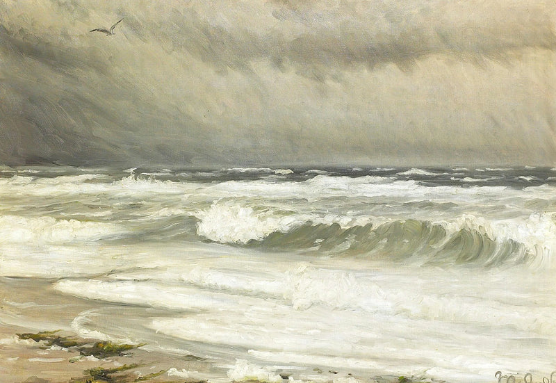 Rannikkomaisema Skagenissa. -Michael Peter Ancher