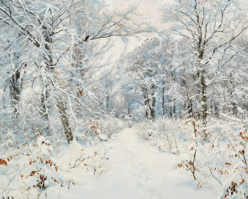 Talvimetsän maisema. - H. A. Brendekilde