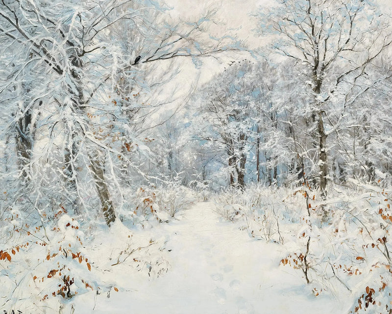 Talvimetsän maisema. - H. A. Brendekilde