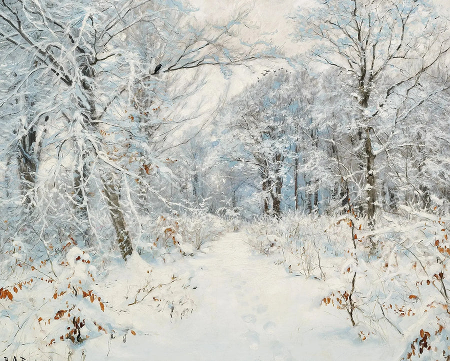 Talvimetsän maisema. - H. A. Brendekilde