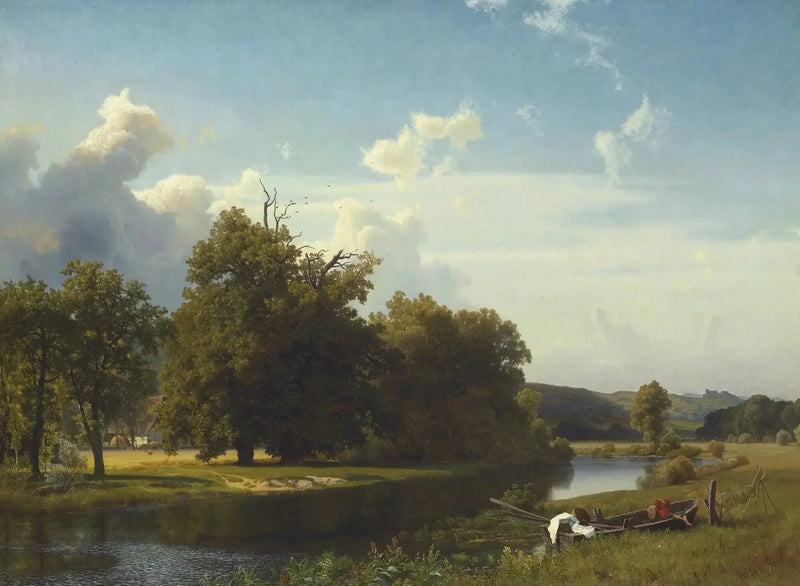 Vesistömaisema, Westfalia - Albert Bierstadt