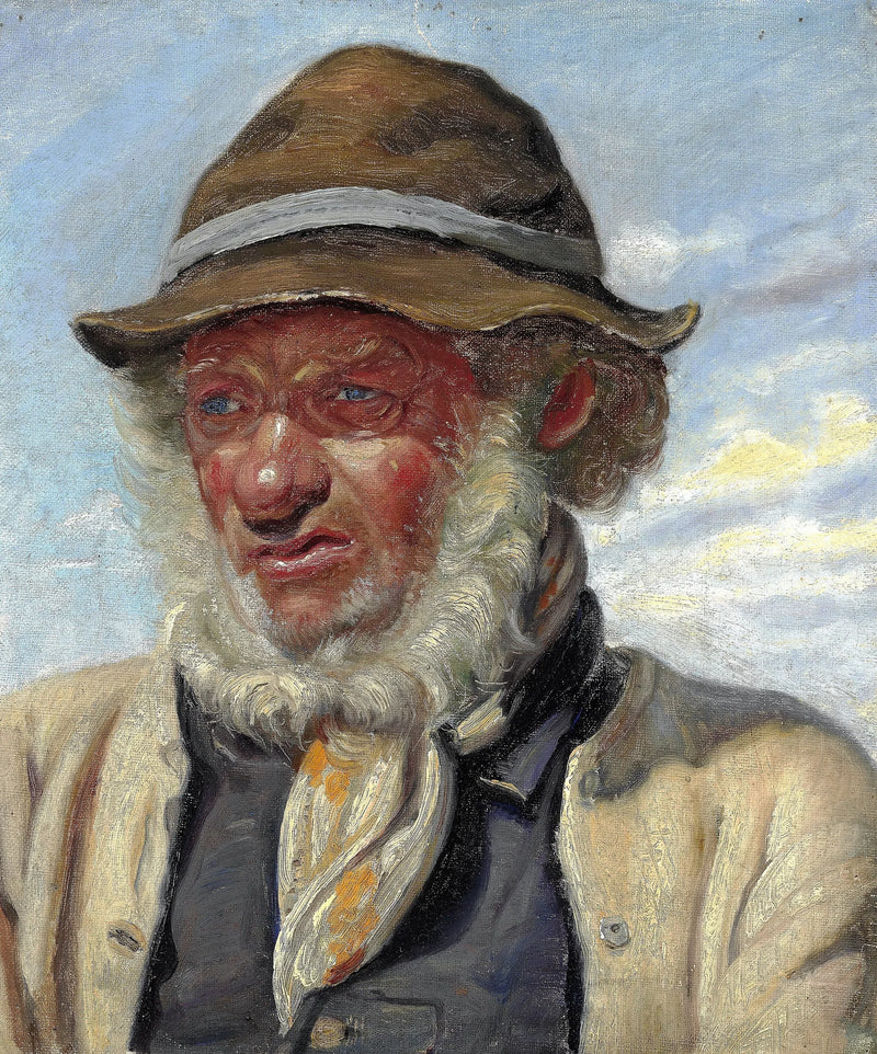 Täyspartainen skagenilainen kalastaja. - Michael Peter Ancher