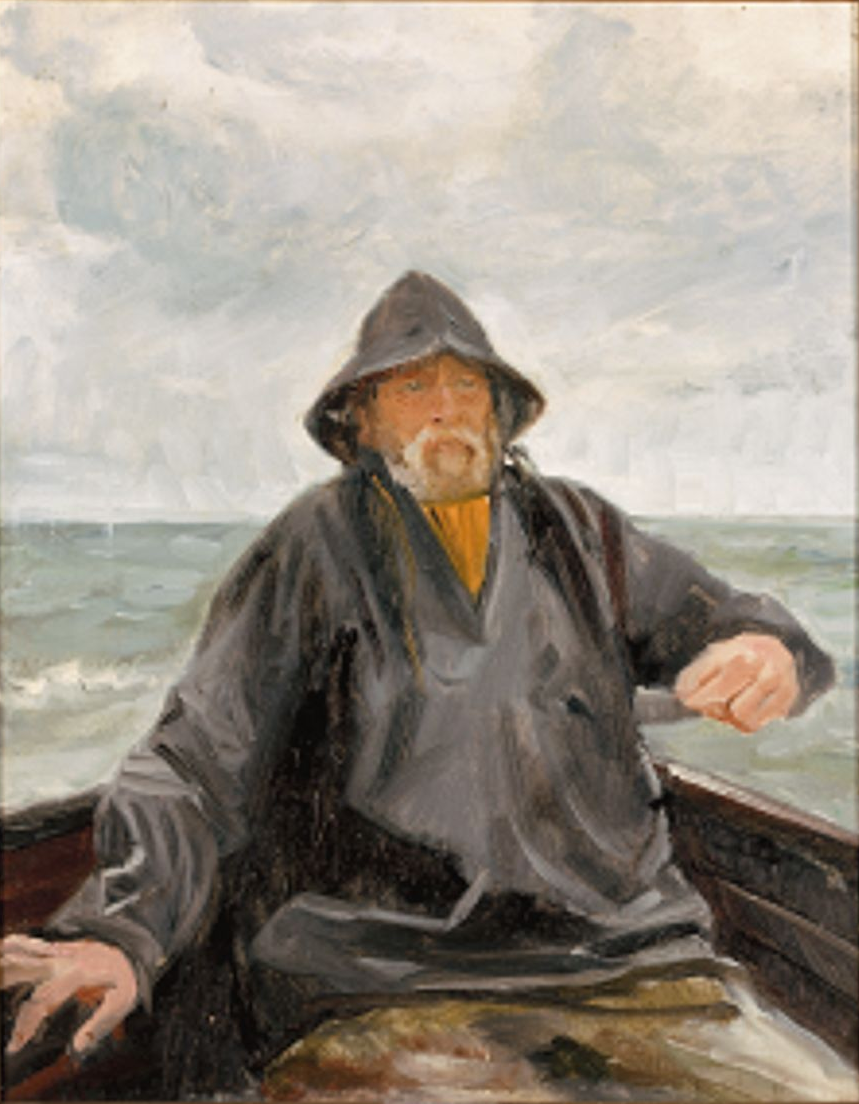 Skagenin kalastaja merellä. - Michael Peter Ancher
