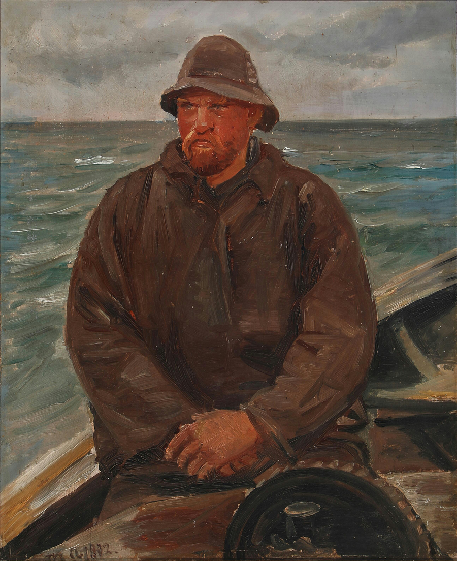 Kalastaja merellä, Skagen. -Michael Peter Ancher