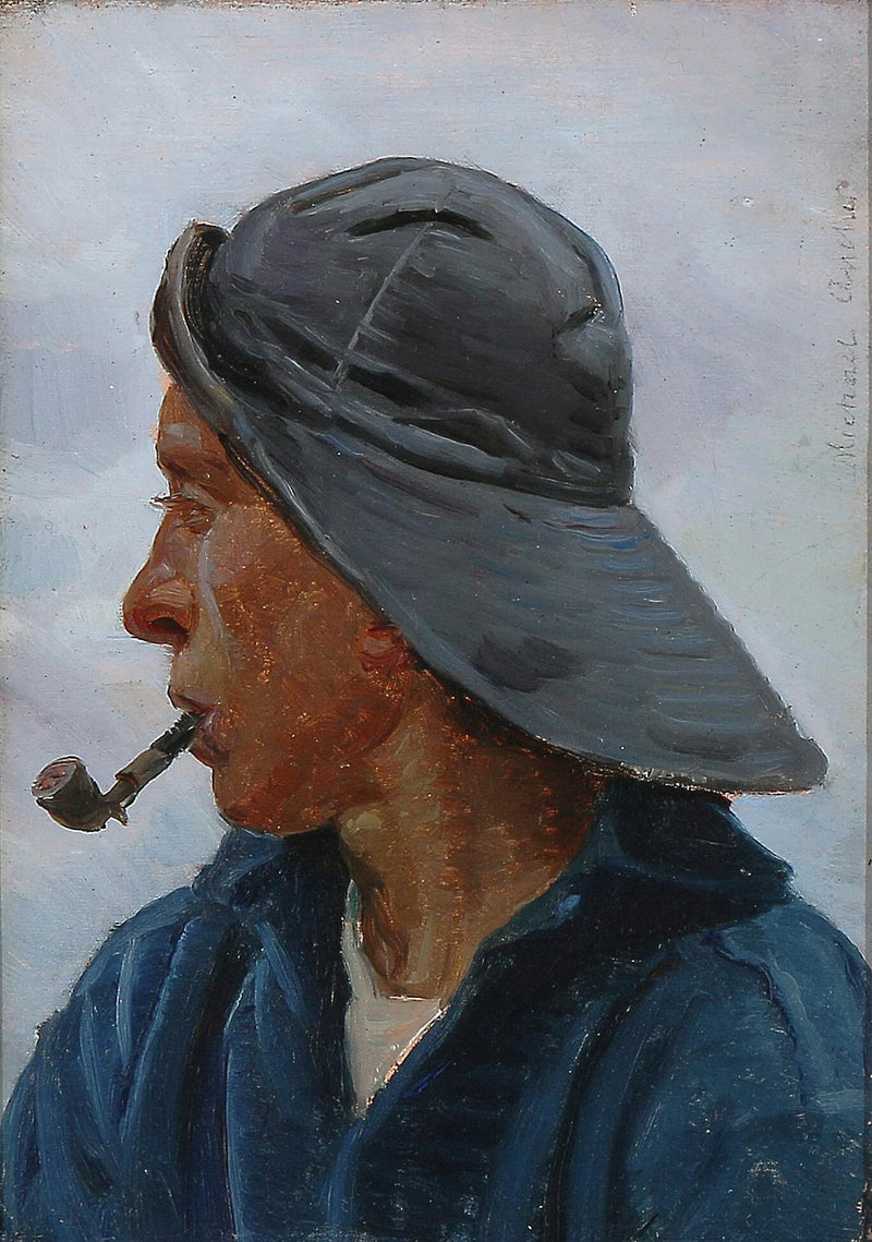 Kalastaja öljypuvussa. -Michael Peter Ancher