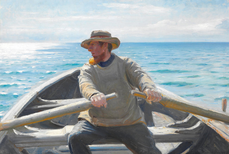 Soutava kalastaja. -Michael Peter Ancher