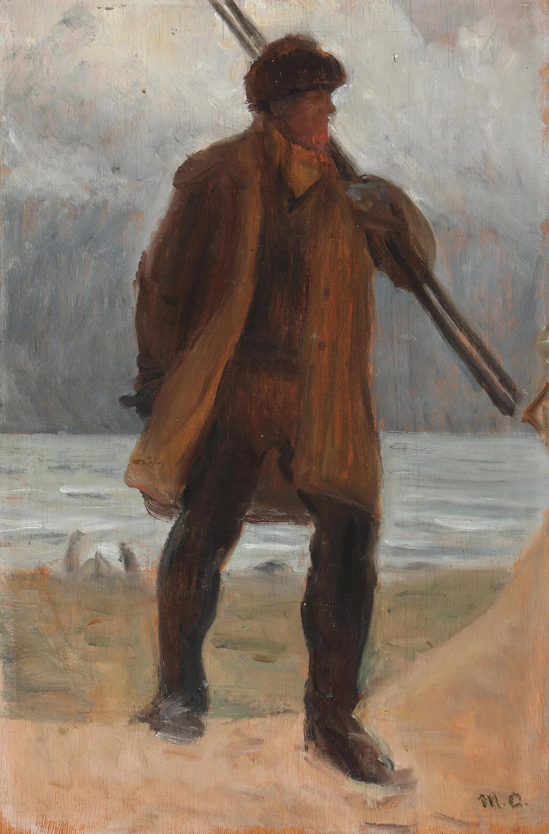 Kalastaja rannalla. -Michael Peter Ancher