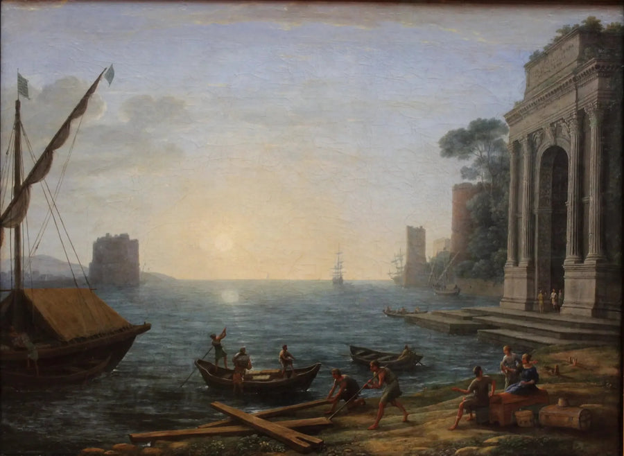 Merisatama auringonnousussa - Claude Lorrain