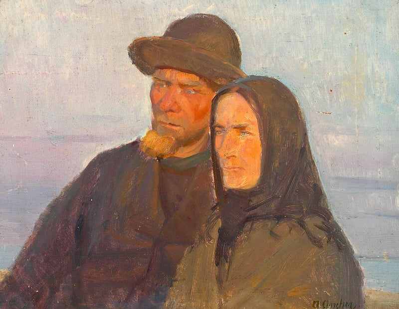 Muotokuva Ole Markströmistä ja hänen vaimostaan. - Anna Ancher