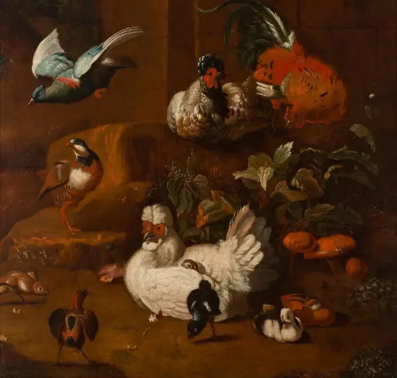 Lintujen kokoontuminen - Melchior de Hondecoeter
