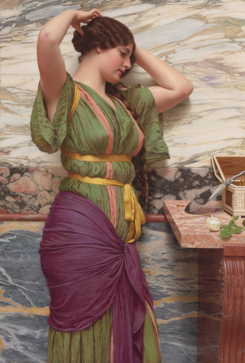Imarteleva heijastus - John William Godward