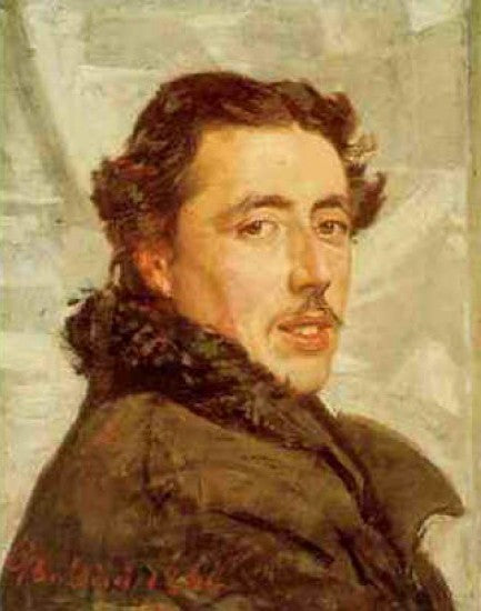 Un ritratto di Giovanni Bruno con i baffi - Giovanni Boldini image 1 reproduction de peinture à l’huile