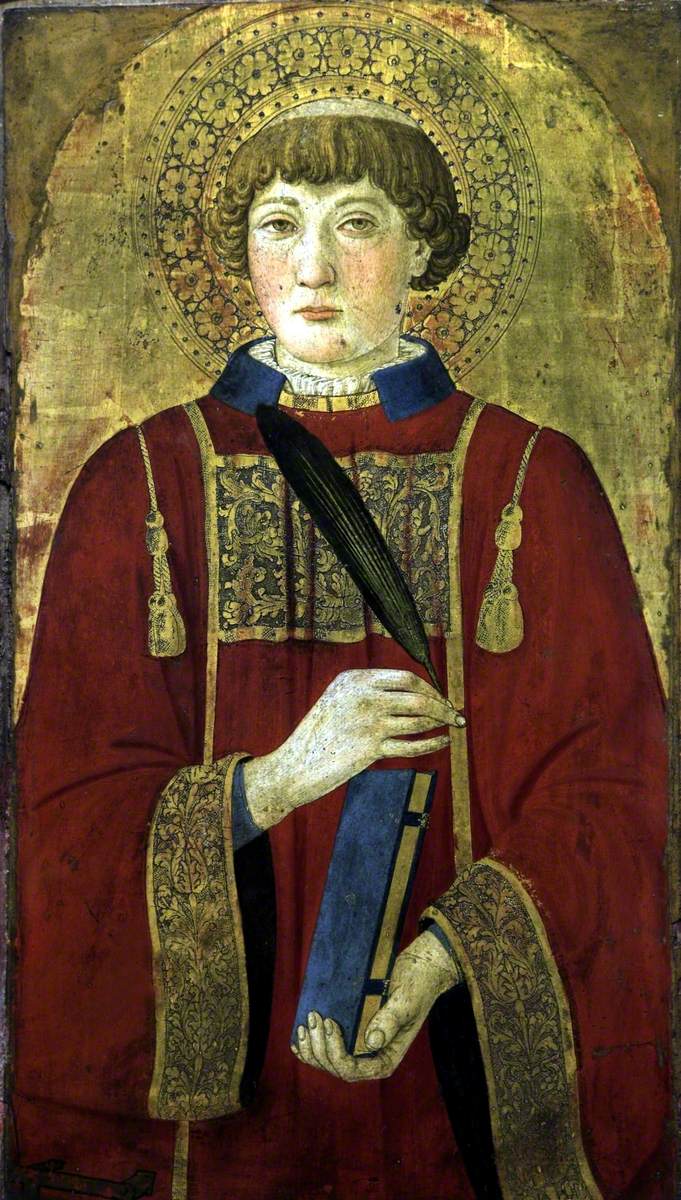 Pyhä marttyyri (todennäköisesti Pyhä Laurentius) - Cosimo Rosselli