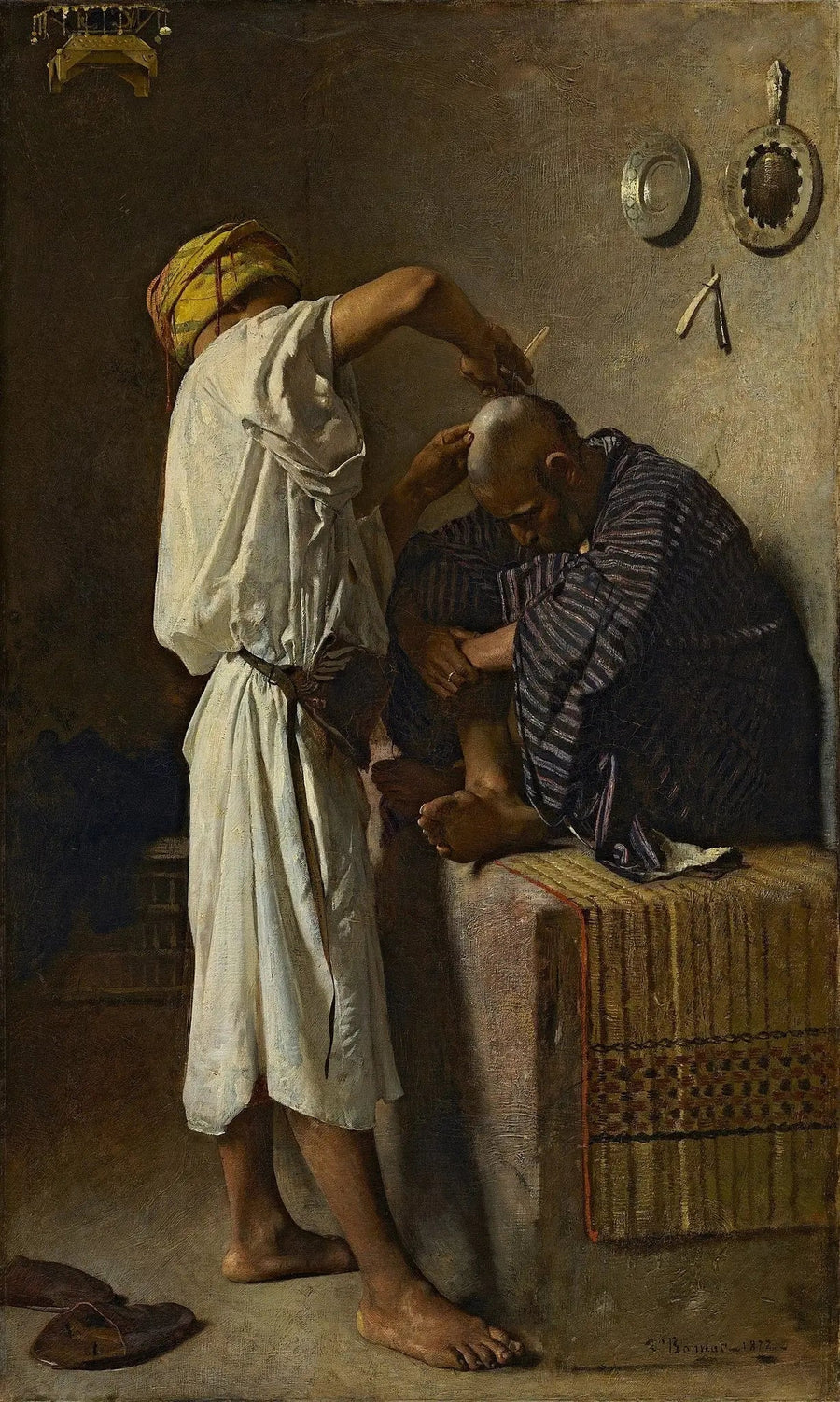 Italialainen kampaamohuone - Léon Bonnat