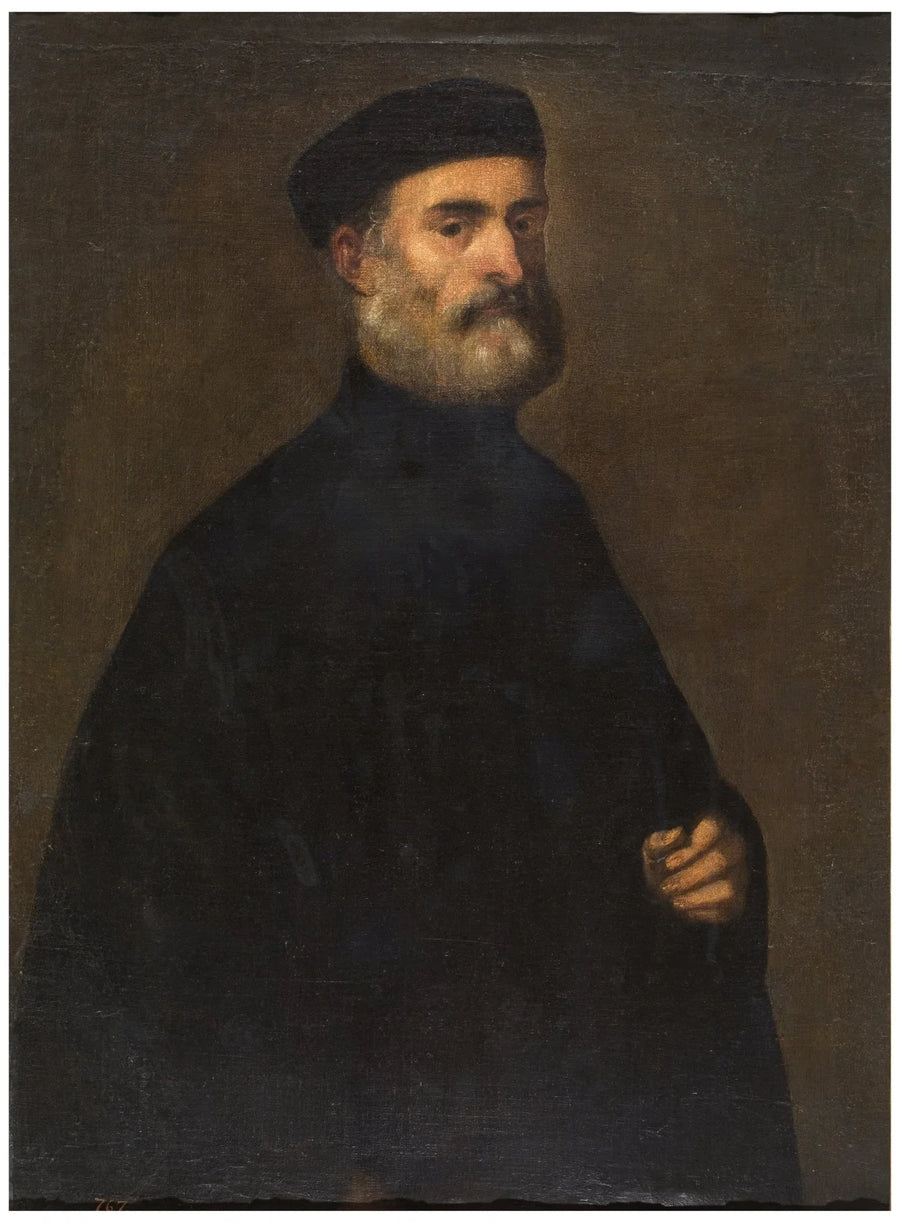 Venetsian senaattori tai sihteeri - Jacopo Tintoretto
