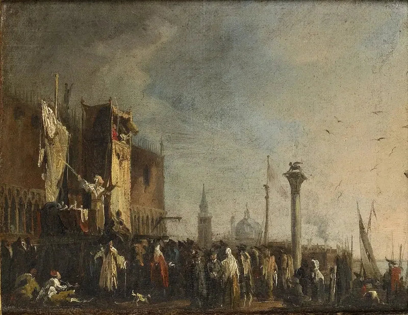 Pukukilpailu Piazzetta, Venetsia - Canaletto