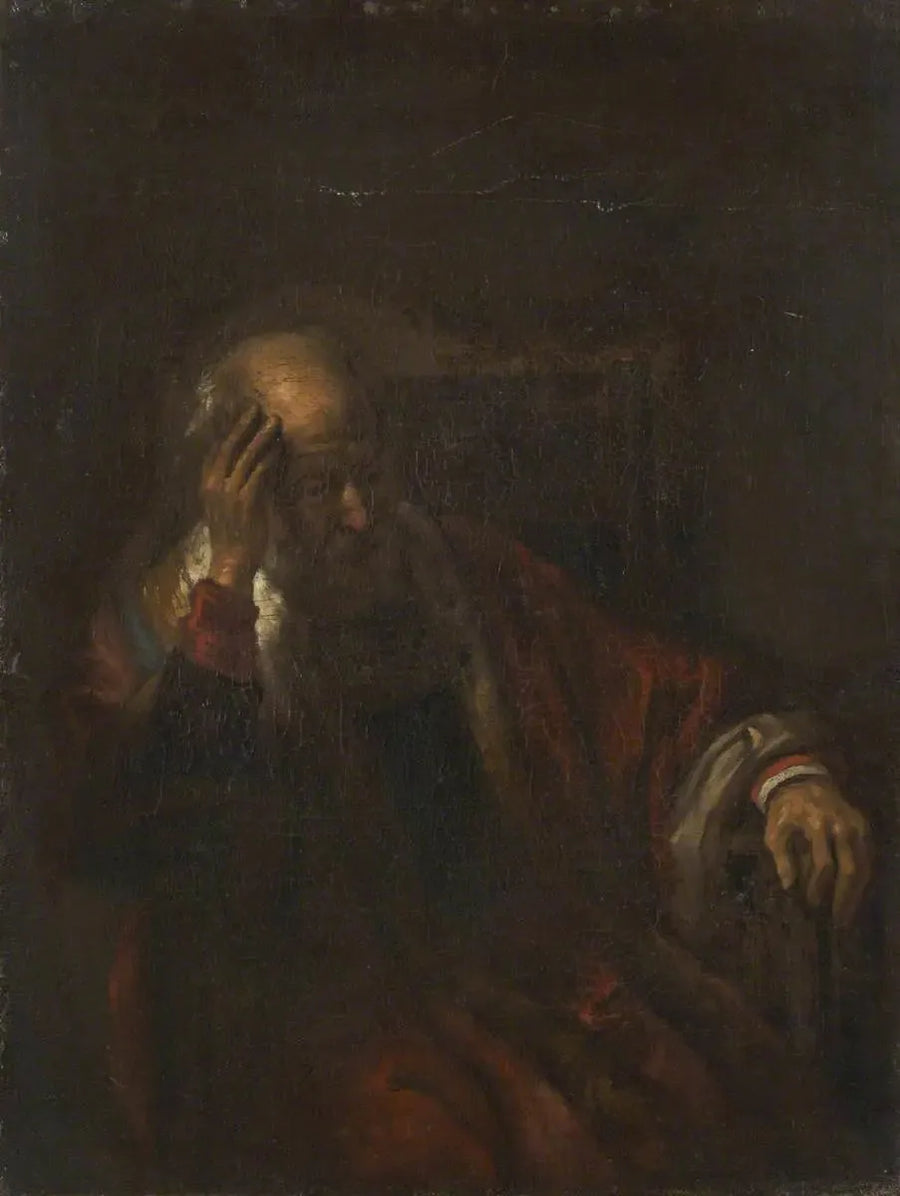Vanha mies nojatuolissa - Rembrandt