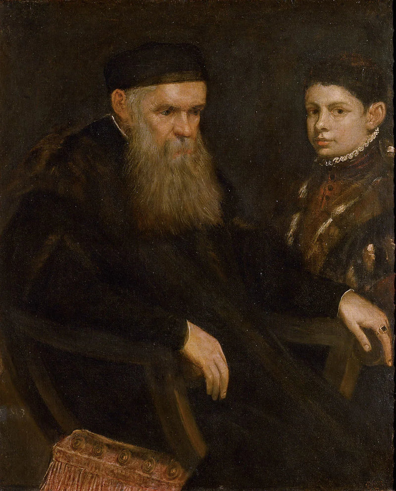 Vanha mies ja poika - Jacopo Tintoretto