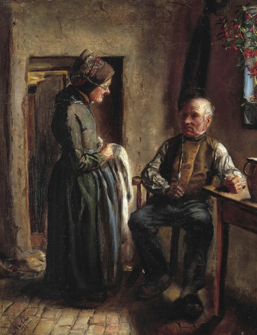 Vanha pariskunta. -Michael Peter Ancher