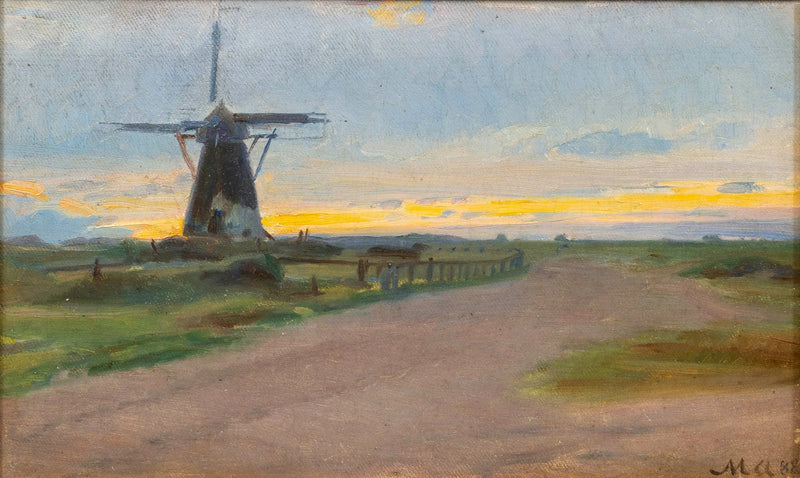 Vanha tuulimylly. -Michael Peter Ancher